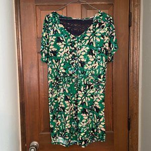 NWOT Size XL green/blue/taupe Mudd dress